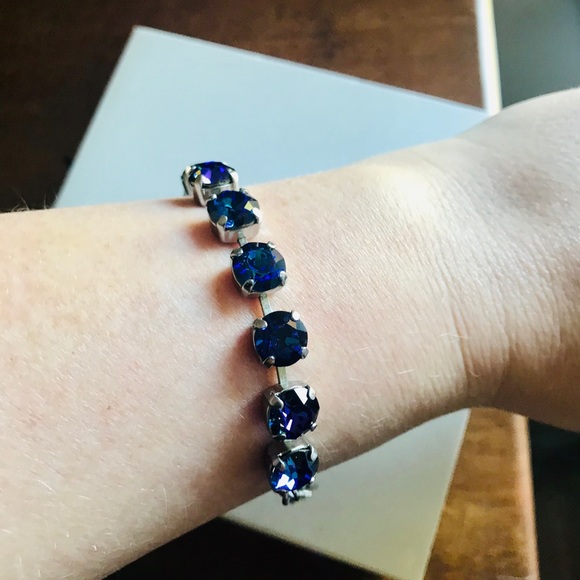 Karnas Design Studio Jewelry - NWOT purple/blue Swarovski Crystal Bracelet